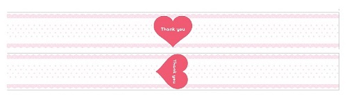 [띠지/띠종이] 땡큐(소)-세로형
